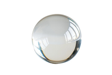 Glass Ball on White Background