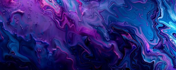 Abstract fluid art background with mixed paint