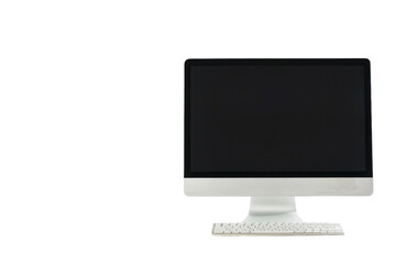 Computer Monitor on White Desk