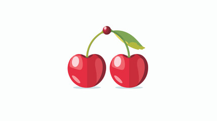 Cherry icon. Vector concept for design.  flat vector