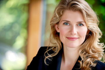Obraz premium Confident businesswoman smiling at the camera