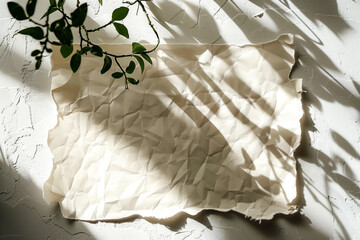 Blank sheets of paper on light background. Mock up for design