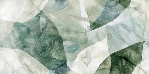 Dreamy Leaves with Translucent Composition