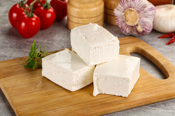 Greek traditional organic feta cheese