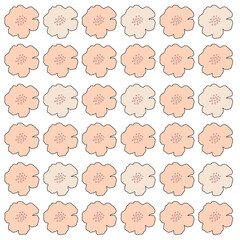 SPRING FLOWERS BOTANICAL DESIGN PATTERN TEXTURE BACKGROUND WALLART