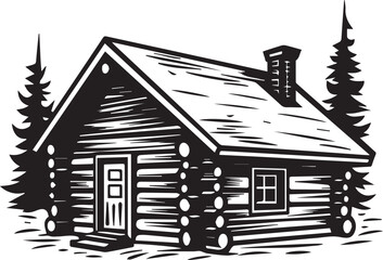 Log Cabin Vector