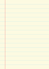 Obraz premium Lined Notebook Paper