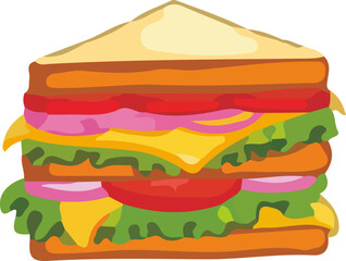 sandwich illustration