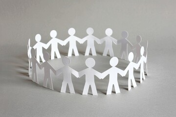 Paper Cutout Figures in Unity Circle