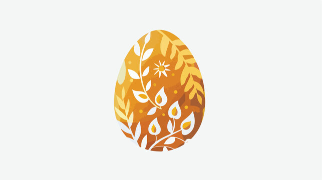 Decorative easter egg vector isolated on a white background