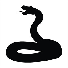 Fototapeta premium Burmese Python Silhouette