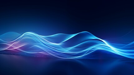 Abstract digital wave on a blue background. - 772844957