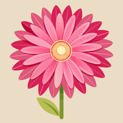 Stunning Gerbera Daisy Vector Graphics Perfect for Your Design Projects