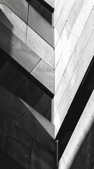 Abstract architecture in black and white