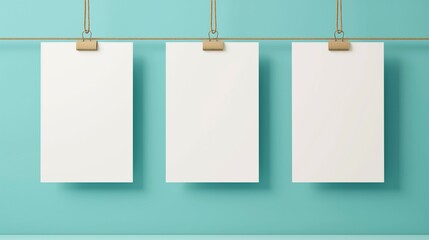 Frame Mockup Design. Photo. Art. Poster Hanging.a4 Paper Frame.3d Render