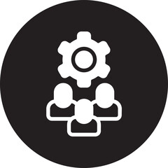management glyph icon