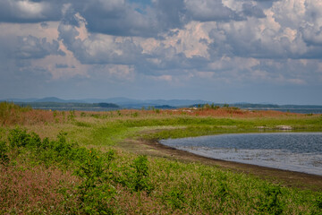 Russia, Chelyabinsk region, Argazin reservoir. Summer in the Southern Urals