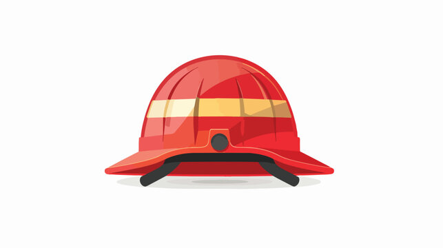 Firefighter helmet icon vector  flat vector 