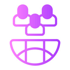 interaction gradient icon