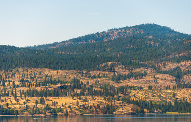 Fototapeta na wymiar Fort Spokane in Lake Roosevelt National Recreation Area