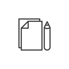 Office Supplies line icon