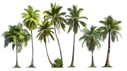 Tropical palm trees - obrazy, fototapety, plakaty