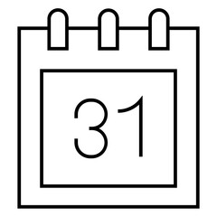 calendar line icon