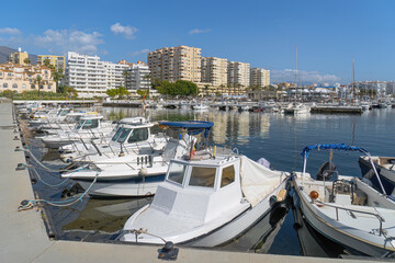 The marina in Estepona on the Costs del Sol Spain - obrazy, fototapety, plakaty