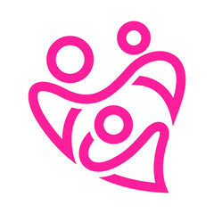 Family Vector Logo Design Template