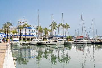 Fototapeta na wymiar Estepona marina on the Costa del Sol