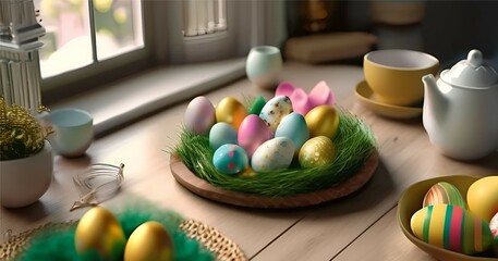 Different eggs for decoration