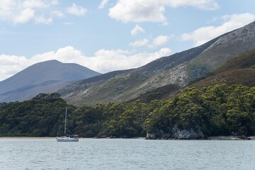 sailing in wild landscapes in australia
