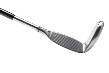 Close-up of Golf Club on White Background. On a White or Clear Surface PNG Transparent Background..