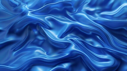 Obraz premium Abstract blue silk fabric texture