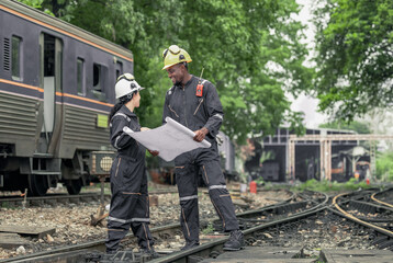 Engineers use blueprints for rail maintenance and troubleshooting to ensure safe train operations.