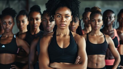 Strength United: A Show of Solidarity and Power Among Athletic Women Generative AI - 772865917