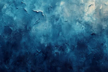 Fotobehang Abstract watercolor paint background dark blue color grunge texture for background, banner © Dipankar