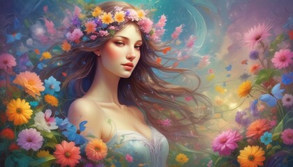 Title: Edenic Softness: Mesmerizing Abstract Beauty