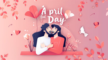 Funny people joke and laugh. Girl with a sense of humor. Let's Laugh Day Festive