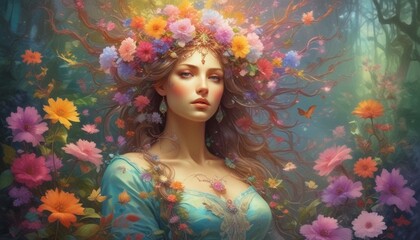 Forest in Bloom: Perfumed Abstract