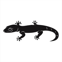 Fototapeta premium Leopard Gecko Silhouette