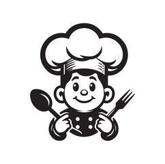 Restaurant logo vector illustration