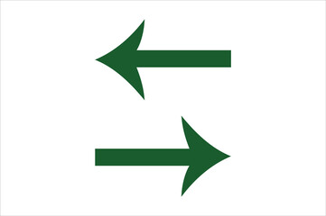 green arrows pointing at left side and right side