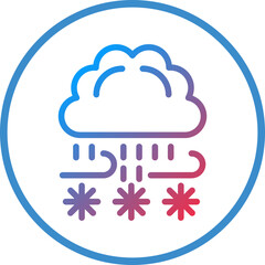 Vector Design Blizzard Icon Style