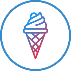 Vector Design Icecream Icon Style
