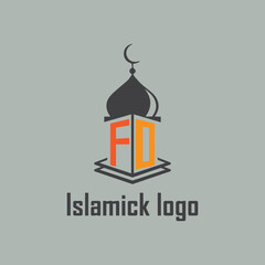 FO Islamic logo with mosque icon NEW design.