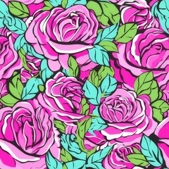 seamless rose pattern