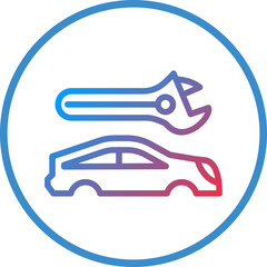 Vector Design Car Body Repair Icon Style