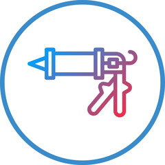 Vector Design Caulking Gun Icon Style