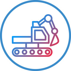 Vector Design Excavator Icon Style